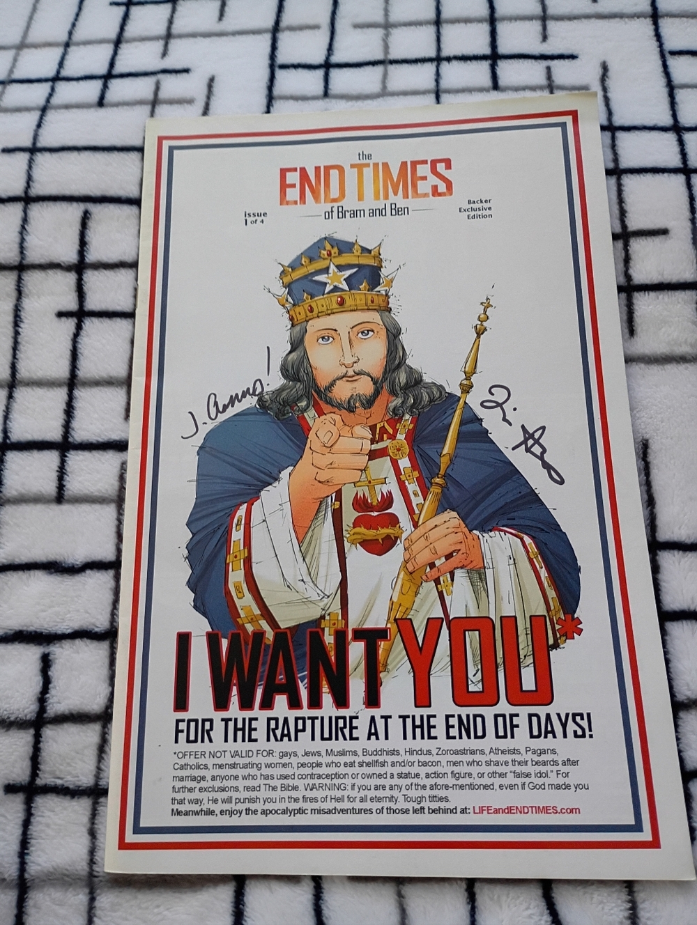 The End Times of Bram and Ben Backer Exclusive Edition SIGNED -Released 2013